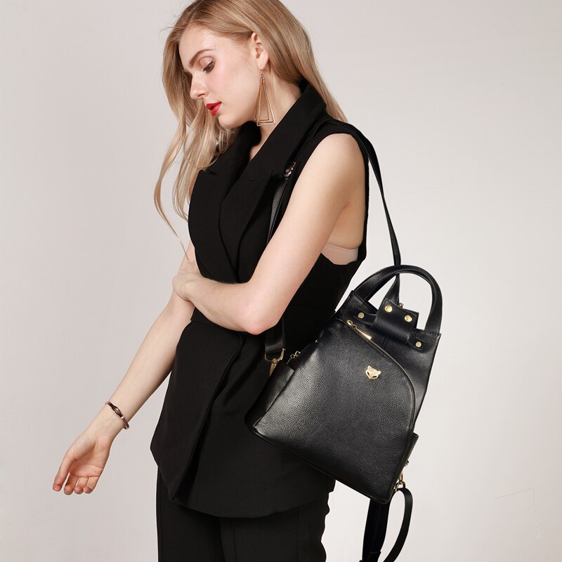 Luxury Designer Backpack for Women Fashion Brand Female Large Capacity  Retro Backpacks Genuine Leather School Bags Cowhide