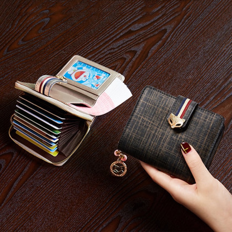 Foxer High Quality Designer Short Clutch Wallets for Women