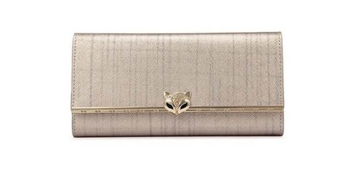 FOXER Women Cowhide Leather Long Wallet Fashion Lady Purse Cellphone Luxury Purse for Lady Women s