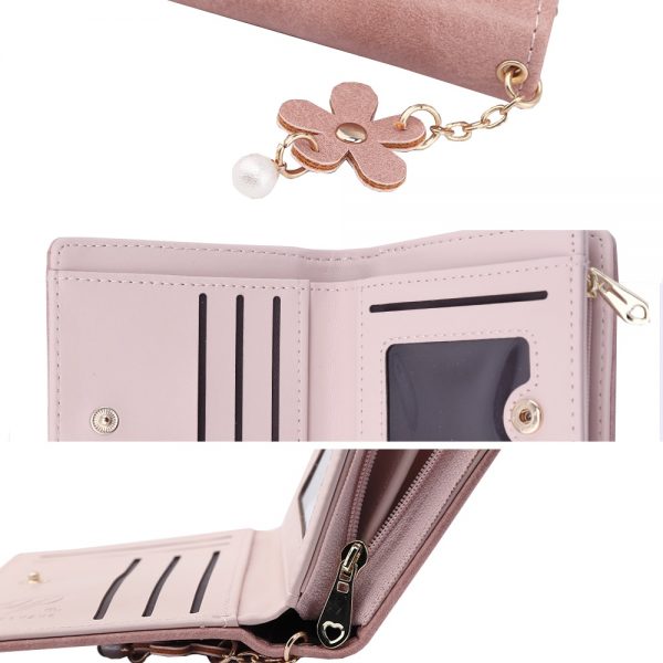 Fashion Women s Floral Leather Wallet Change Wallets Credit Card Holders Lady Purse Female Small Coin