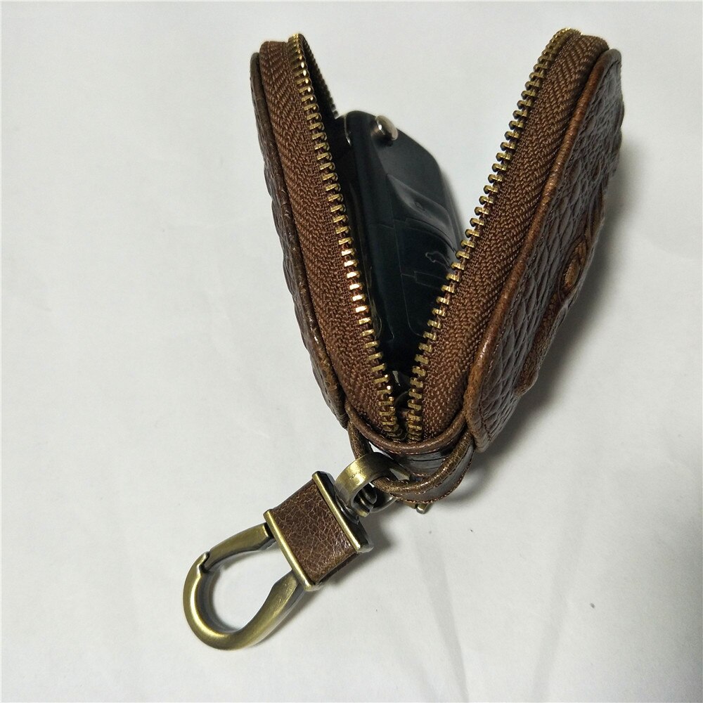 Joyir's Genuine Leather Housekeeper Keychain Zipper Wallets