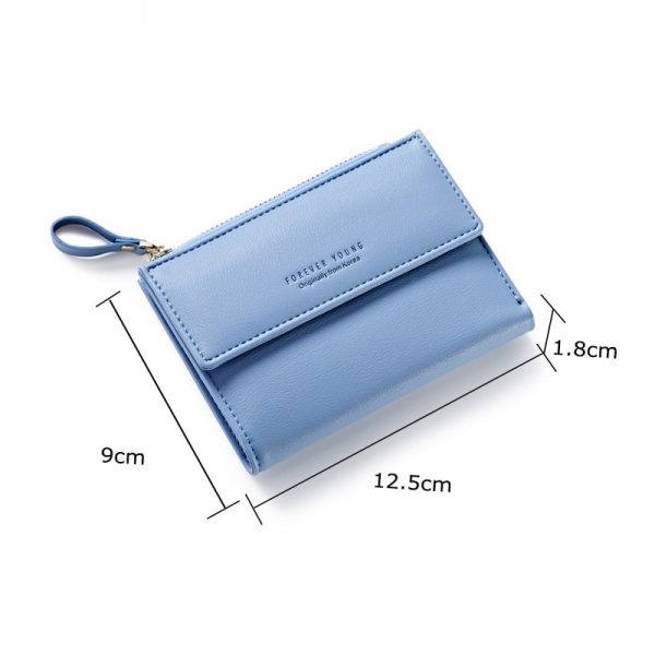 Forever Young Female Wallet Women Short Coin Card Holder Ladies Money Bag Purse Carteira Slim Small