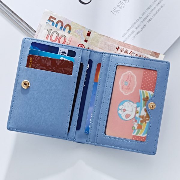 Forever Young Women Short Wallet Leather Coin Purse Card Holder Female Perse for Money and Zipper