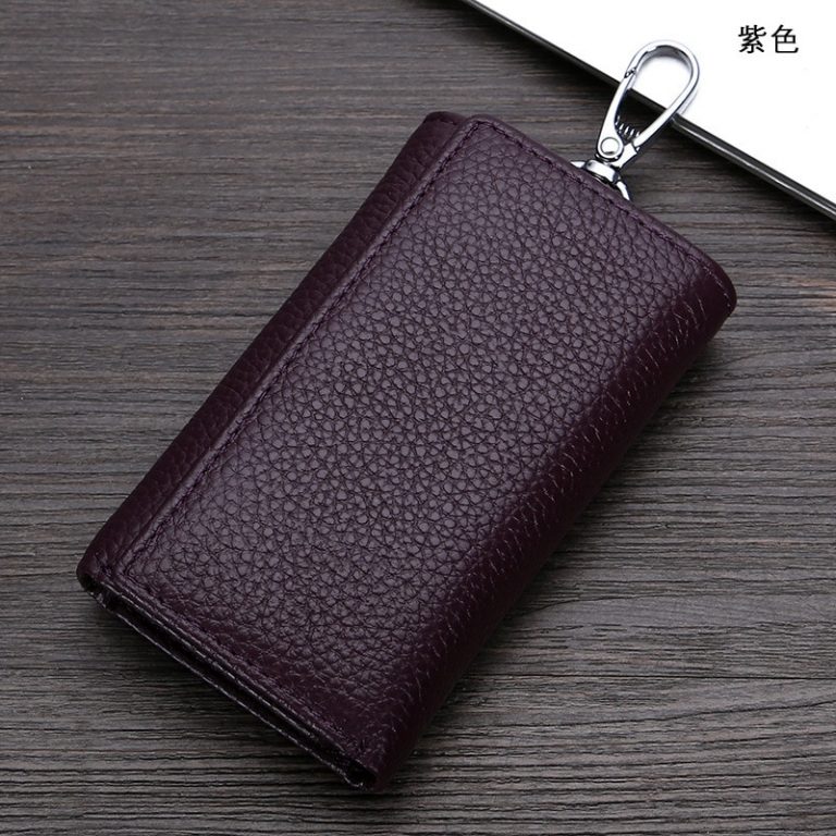 Gubintu’s Multifunctional Genuine Leather Trifold Keychain Wallets