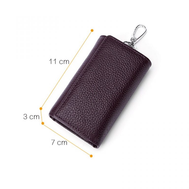 Gubintu’s Multifunctional Genuine Leather Trifold Keychain Wallets