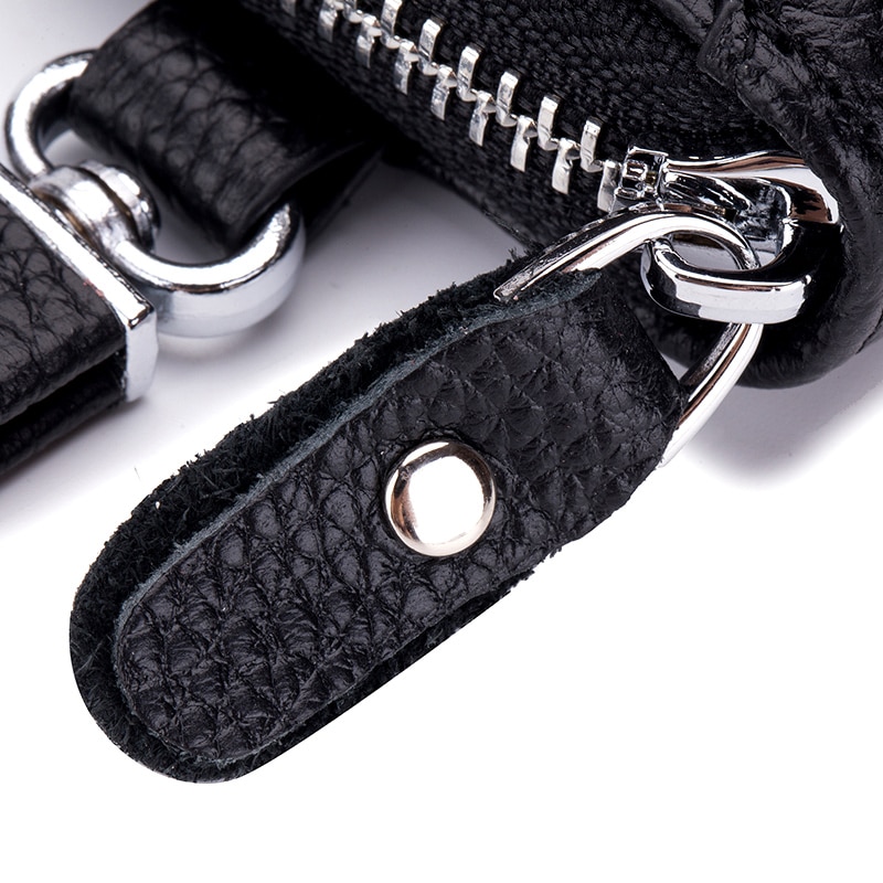 Multi-function Genuine Leather Key Holder Men and Women Key Purse