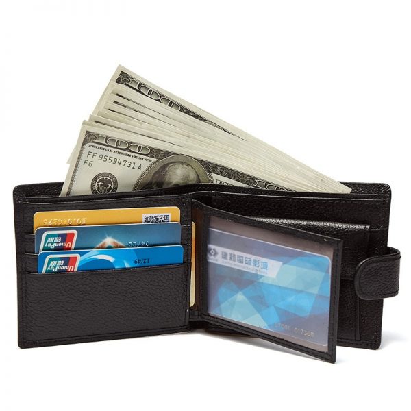 Genuine Leather Men Wallets Brand High Quality Design Wallets with Coin Pocket Purses Gift For Men