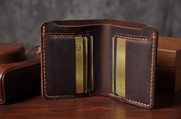 Handmade Vintage Crazy horse Genuine Leather Wallet Men Wallet Leather Men Purse Clutch Bag Male purse