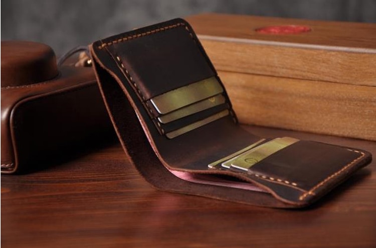Crazy Horse Leather Genuine Designer Wallet for Men