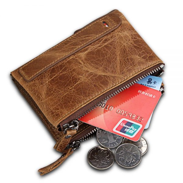 Hot Genuine Leather Women Wallet Purses Coin Purse Female Small Portomonee Bifold Rfid Wallet Lady Purse