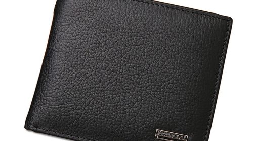 JINBAOLAI Genuine Leather Men Wallets Short Design ID Card Holder Waterproof Black Male Wallet Casual Top