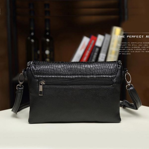 LYKANEFU Casual Small Bag for Women Messenger Bags for Women Shoulder Bags Crossbody Black Clutch Purse