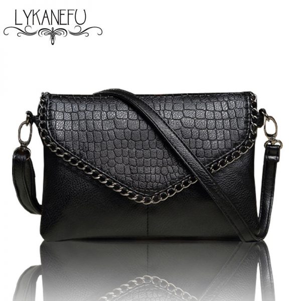 LYKANEFU Casual Small Bag for Women Messenger Bags for Women Shoulder Bags Crossbody Black Clutch Purse