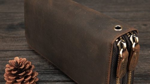 Vintage Leather Clutch