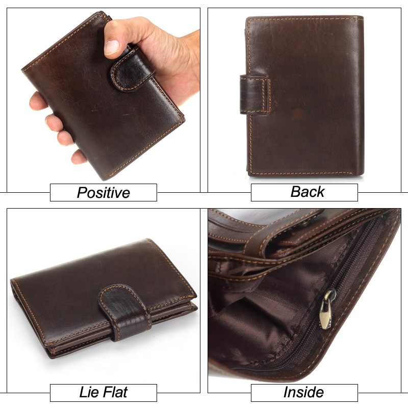 MISFITS Vintage Genuine Leather Multi-functional Cowhide Men’s Wallets