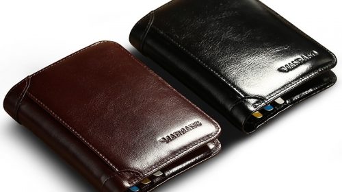 ManBang Classic Style Wallet Genuine Leather Men Wallets Short Male Purse Card Holder Wallet Men Fashion