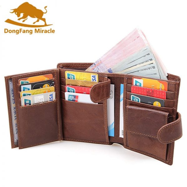 Men Wallet Genuine Leather Brand Designers Male Clutch Certificates Bag Money Pocket Large Capacity Coin Purses