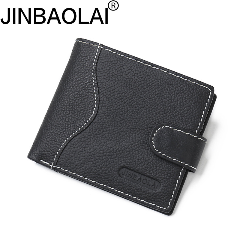 Men Genuine Leather Wallet with Coin and Card Pockets - Leather Skin Shop