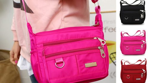 New Ladies Fashion Shoulder Bags for Women Designer Waterproof Nylon Handbag Zipper Purses Messenger Crossbody Bag