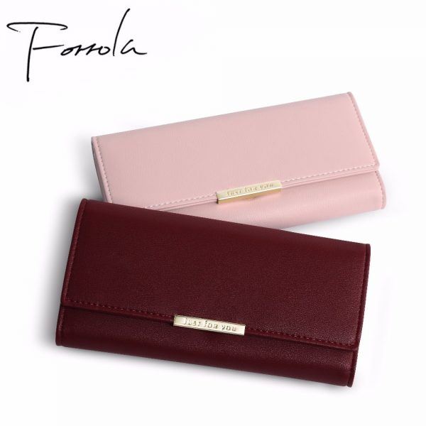 New Women Fashion Leather Hasp Tri Folds Wallet Portable Multifunction Long Change Purse Hot Female Coin