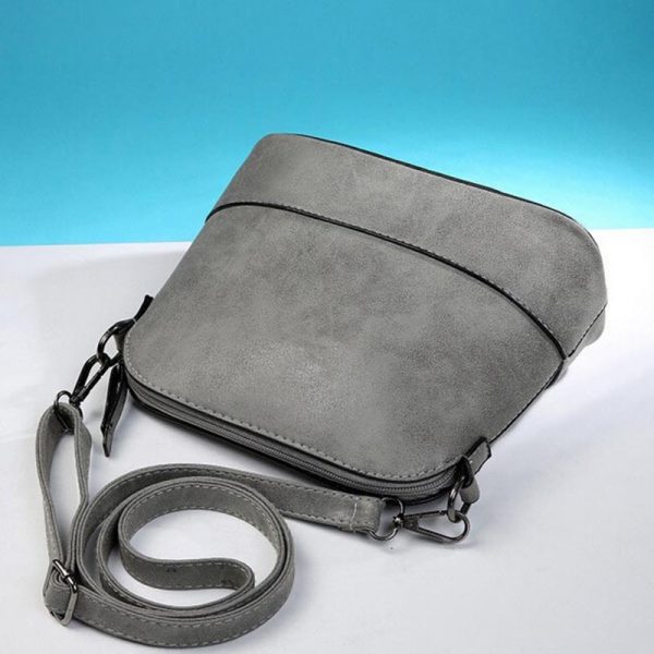 New fashion women s messenger bag scrub shell bag Nubuck Leather small crossbody bags over the
