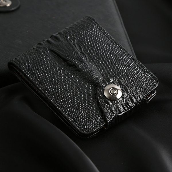 PU Leather Classic Gift Wear Resistant Exquisite Multi Pocket Purse Men Wallet Practical Card Holder Magnetic