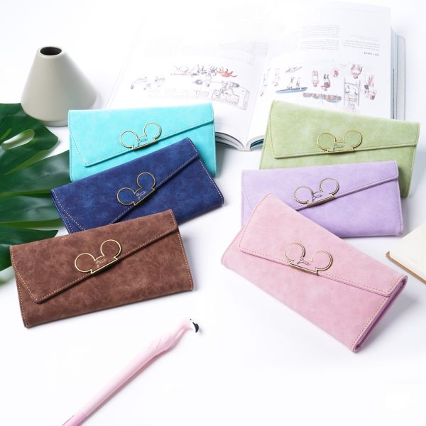 Prettyzys Wallet Female Cute Long Purse Wallet Large Phone Card Holder Coin Pu Leather Ladies Soft