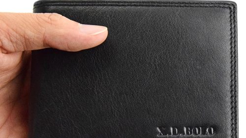 Pure Cow Leather Genuine Small Men’s Wallets and Purses