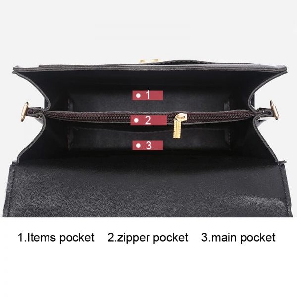 REPRCLA  Fashion Shoulder Bag Leather Handbag Small Flap Women Messenger Bags High Quality PU Crossbody