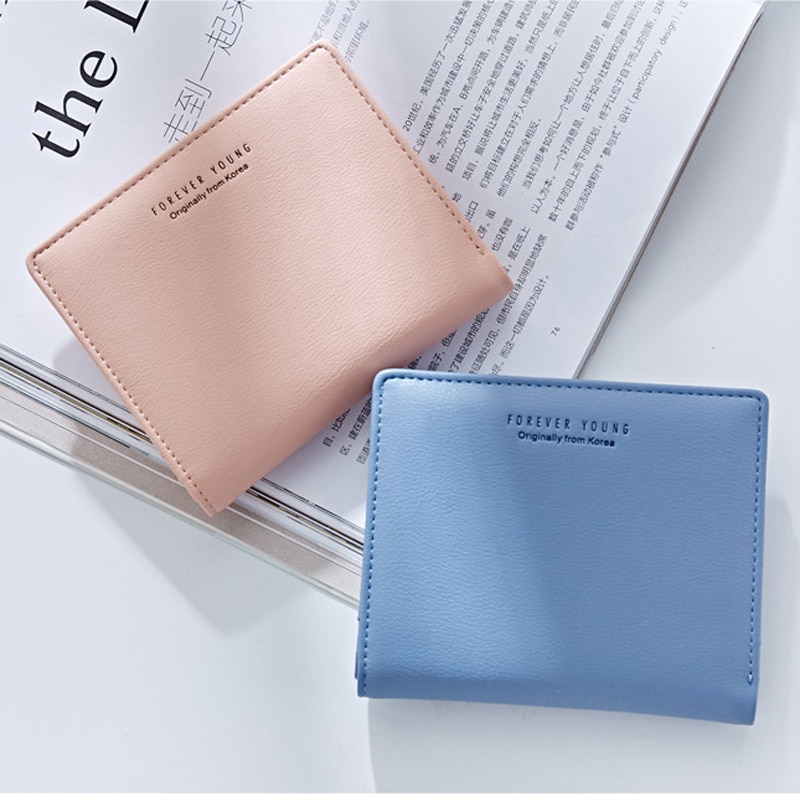 Women Wallet Short Small Coin Purse Ladies Folding Card Card Holder Design  Leath
