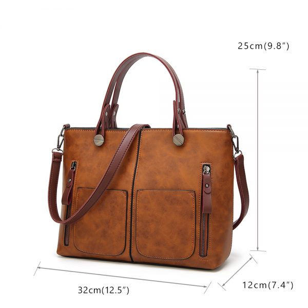 Tinkin Vintage Shoulder Bag Female Causal Totes for Daily Shopping