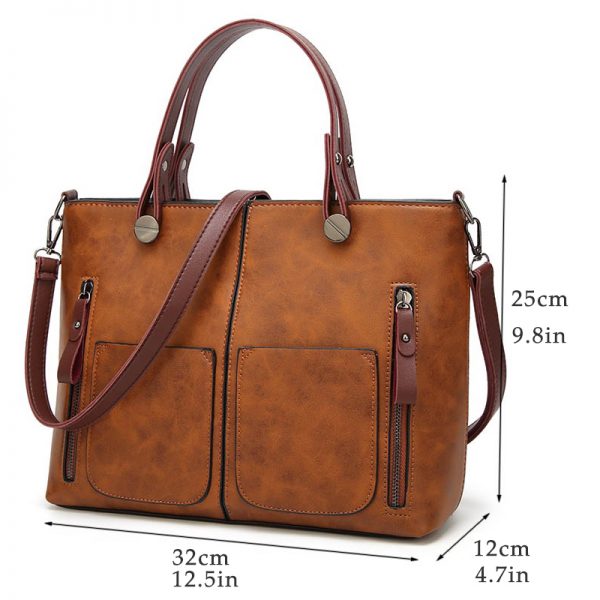 Tinkin Vintage Women Shoulder Bag Female Causal Totes for Daily Shopping All Purpose High Quality Dames