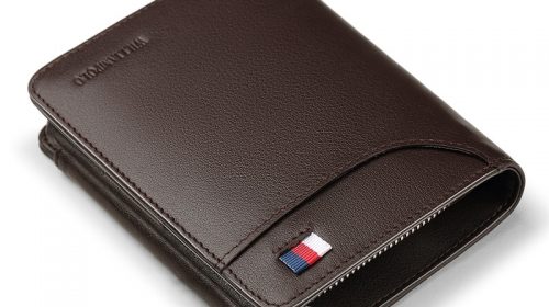 WILLIAMPOLO Famous Brand Fashion  Bifold Short Wallet Genuine Leather Luxury Wallet Money Bag PL