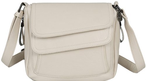 Winter Style White Handbag Leather Luxury Handbags Women Bags Designer Female Shoulder Messenger Bag Mother Bags