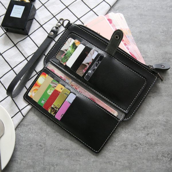Women Long Wallet Leather Women s Purse and Wallet Design Lady Party Clutch Female Card Holder