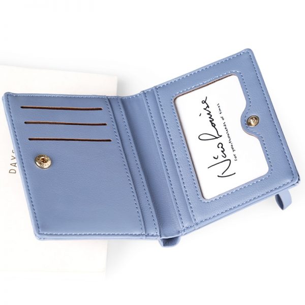 Women Lovely Leather Zipper RFID Wallet Fashion Rfid Blocking Lady Small Change Purse Card Holder Hot