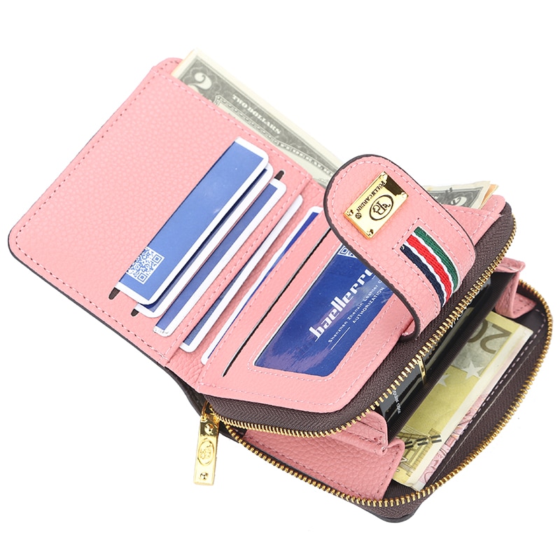 Women Ladies Leather Small Mini Wallet Card Key Holder Zip Coin Purse  Clutch Bag | eBay