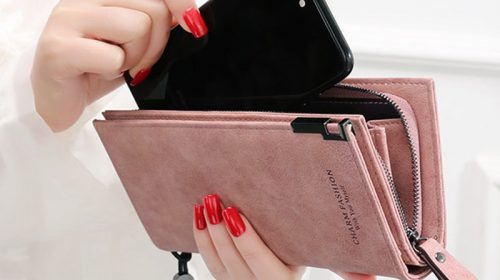 Women Wallets Fashion Lady Wristlet Handbags Long Money Bag Zipper Coin Purse Cards ID Holder Clutch