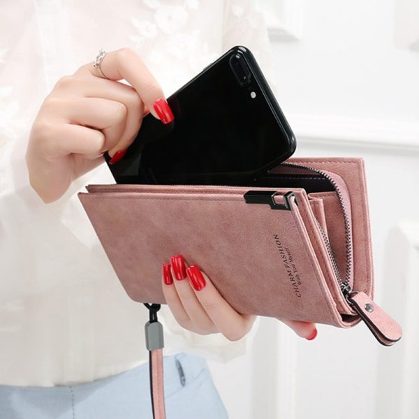 Women Wallets Fashion Lady Wristlet Handbags Long Money Bag Zipper Coin Purse Cards ID Holder Clutch