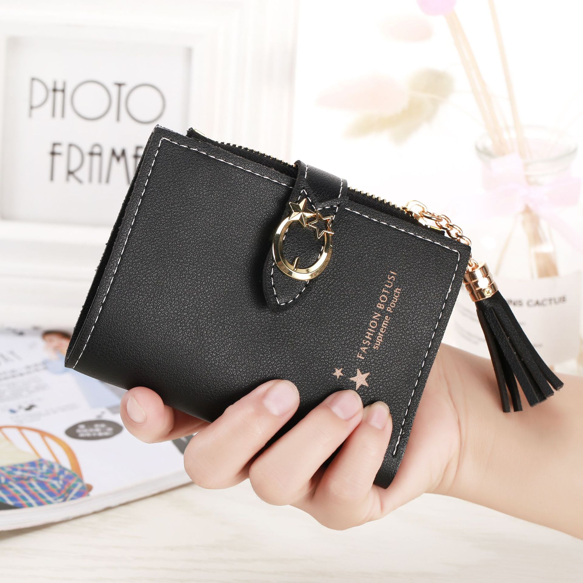 Alexvyan Pink Three Line Designer Women Purse Wallet Female Clutch Bag  Women/ Ladies/ Girls Wallets Long