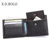 X D BOLO  New Men Wallets Genuine Leather Purse Mens Money Bag Card Holder Wallet