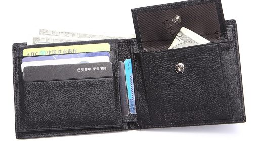 X D BOLO  New Men Wallets Genuine Leather Purse Mens Money Bag Card Holder Wallet