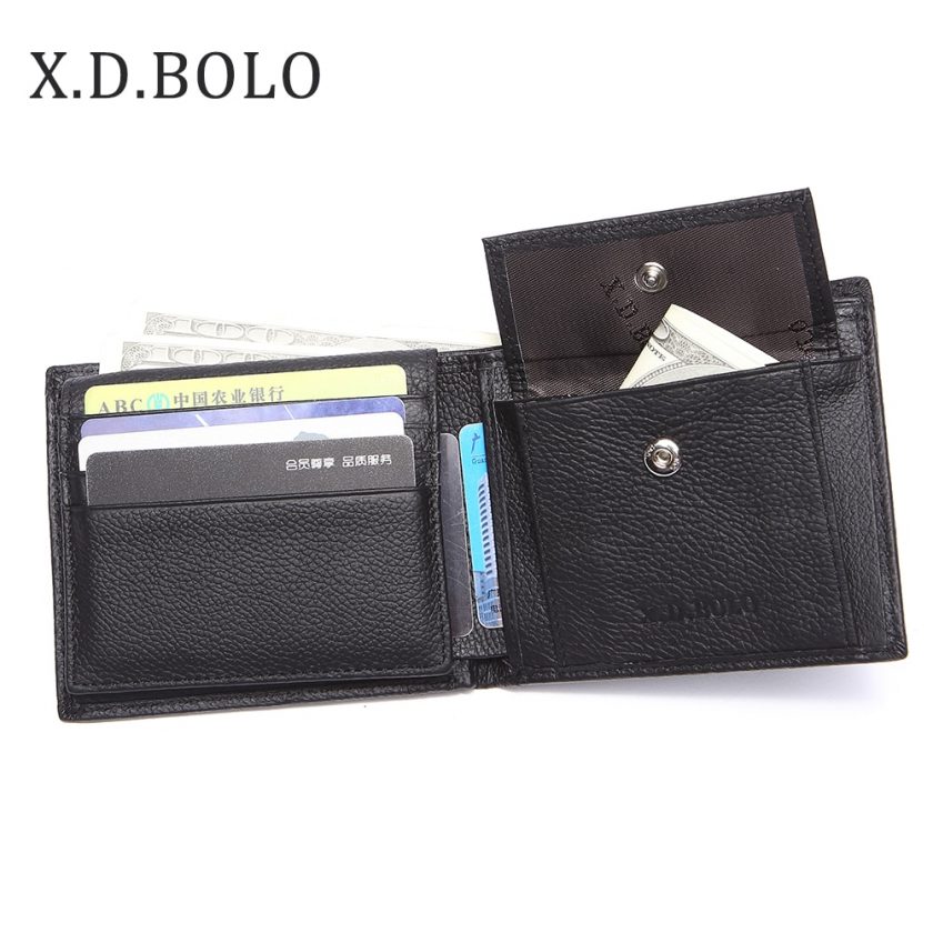 Men's Leather Wallet Short Credit Card Male Coin Purse – Travell Well