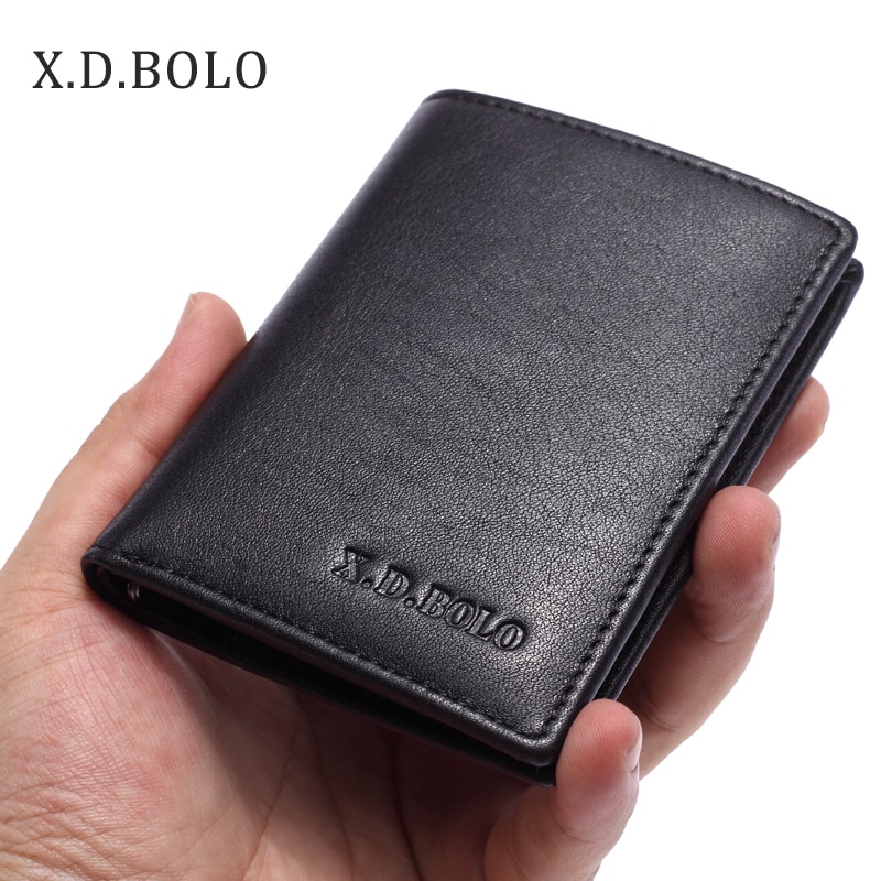 PU Leather Men's Wallet with Double Zipper Multi-card Holder Large