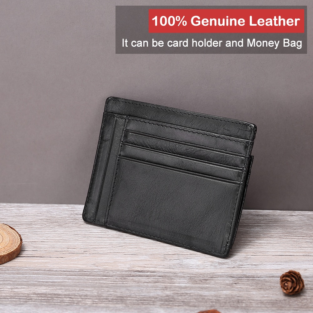 Leather Passport Cover Holder Credit Card Atm Holder Cover Pure