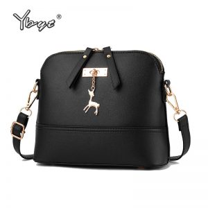 YBYT brand  New Women Shoulder Bags Simple Fashion Shell Shape Women Small Messenger Crossbody Bag