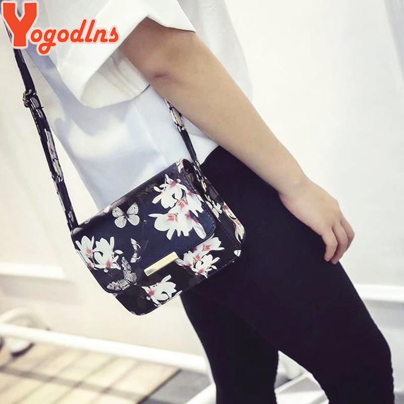 InterestPrint Different Flowers and Butterflies Floral Fancy Womens Top Handle PU Leather Shoulder Satchel Bag