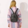 Zency  Genuine Leather Vintage Women Backpack Elegant Black Daily Holiday Knapsack Casual Travel Bags Girl