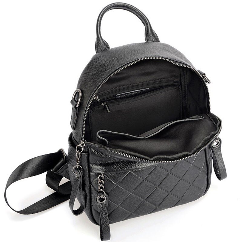 Genuine Leather Vintage Women’s Elegant Casual Knapsack Backpacks
