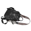 Zency  Genuine Leather Vintage Women Backpack Elegant Black Daily Holiday Knapsack Casual Travel Bags Girl